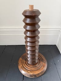 Image 7 of Turned Wood Side Table attributed to Charles Dudouyt, France