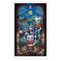 Image 1 of Moonlit Cat Menagerie (Print)