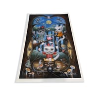 Image 3 of Moonlit Cat Menagerie (Print)
