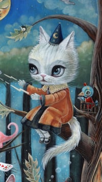 Image 7 of Moonlit Cat Menagerie (Print)
