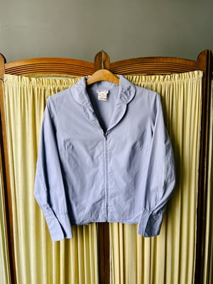 Agnes B. Women’s Zipped Blue Shirt 90's  - Size 38