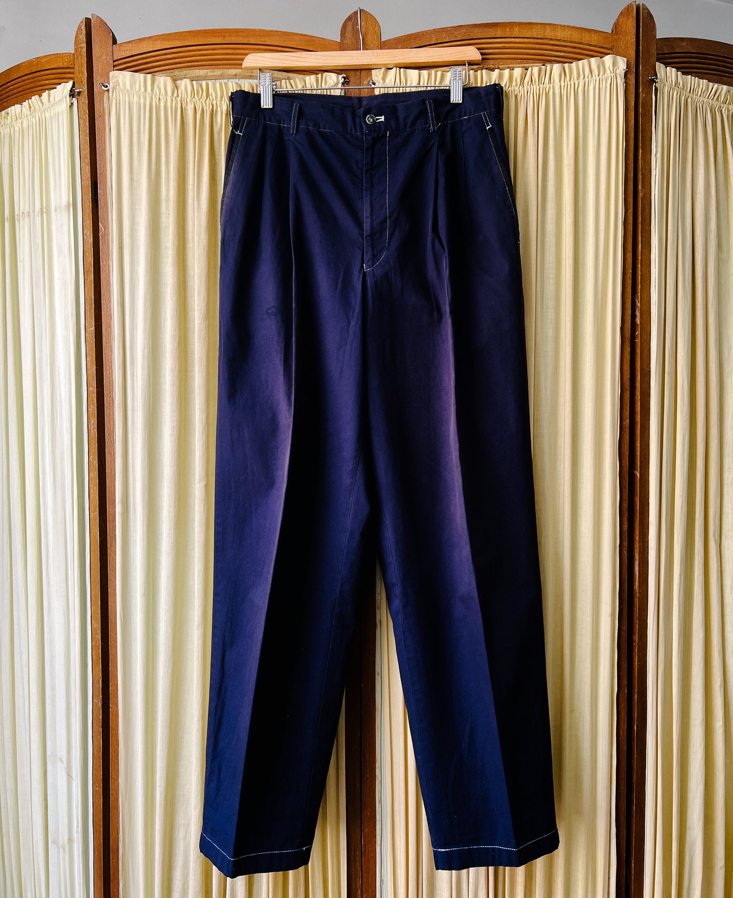 Comme des Garcons Homme AD99 Navy Faded Pants - Size M