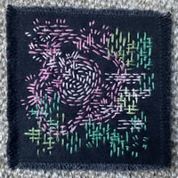 Pink, Green and White Patch