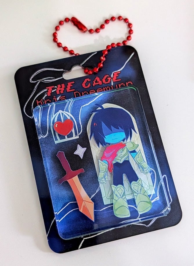 Cage + Angel Deltarune Charm Image 5