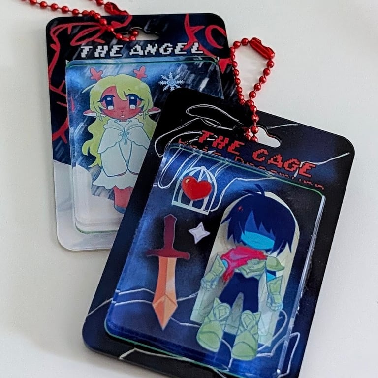 Cage + Angel Deltarune Charm