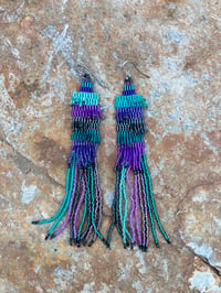 Image 1 of Boucles d’oreilles « Kilim » largeur 1,7cm