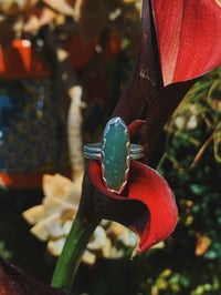 Jade Ring .925 Sterling Silver 