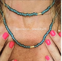 Image 3 of Turquoise Elastic Bracelet / Necklace