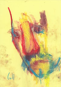 Image 2 of Submerged - Sketchbook Drawing in Soft Pastels on Paper 