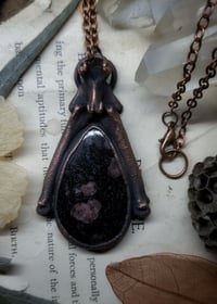 Image 4 of Cat Bone & Arfvedsonite Amulet