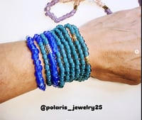 Image 2 of Turquoise Recycled Glass Double Elastic