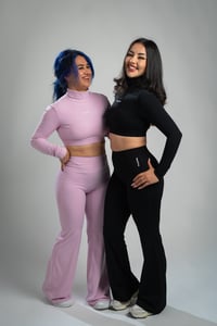 Image 4 of Kayactive Deluxe 2-Piece Set (Flared Pants and Turtle Neck Long Sleeve Top
