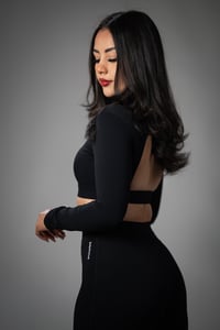 Image 3 of Kayactive Deluxe 2-Piece Set (Flared Pants and Turtle Neck Long Sleeve Top