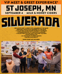 ST JOSEPH, MN / Milk & Honey Ciders (Sep 4) VIP MEET & GREET PASS