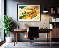 Image 5 of Poster ispirato al "FIAT BR20" – Eleganza Art Déco e Aviazione Storica