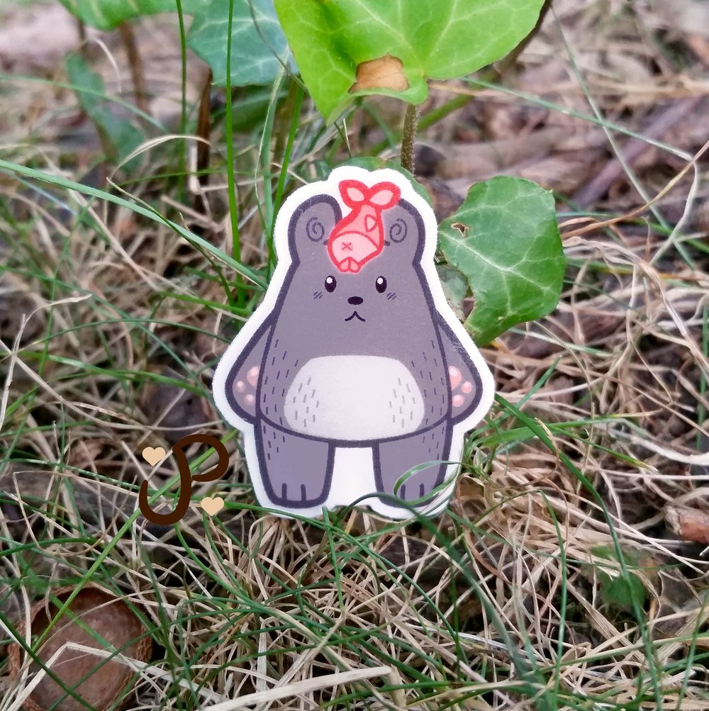 Image of Bear Acrylic Pin - Woodland Wearables