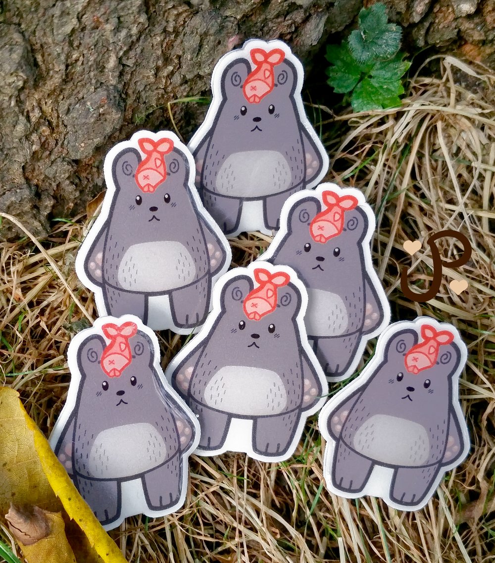 Image of Bear Acrylic Pin - Woodland Wearables