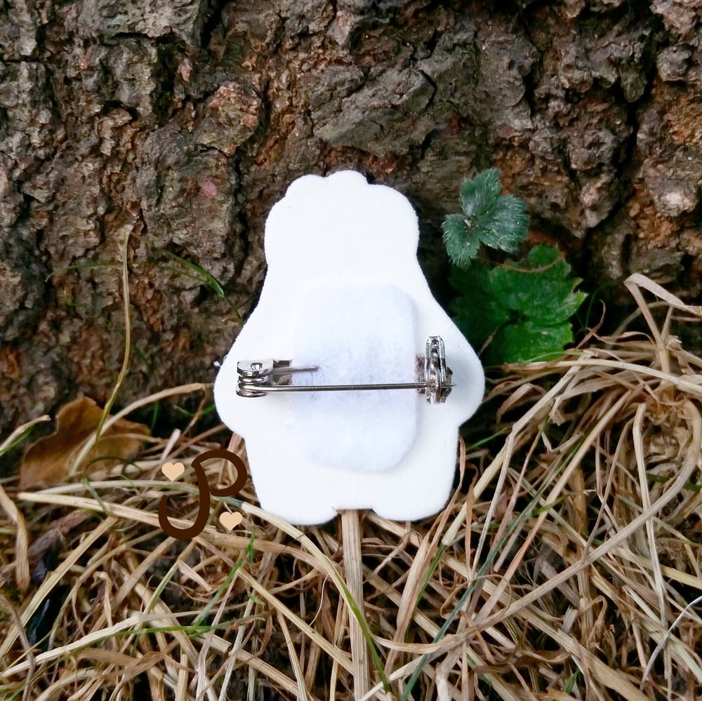 Image of Bear Acrylic Pin - Woodland Wearables