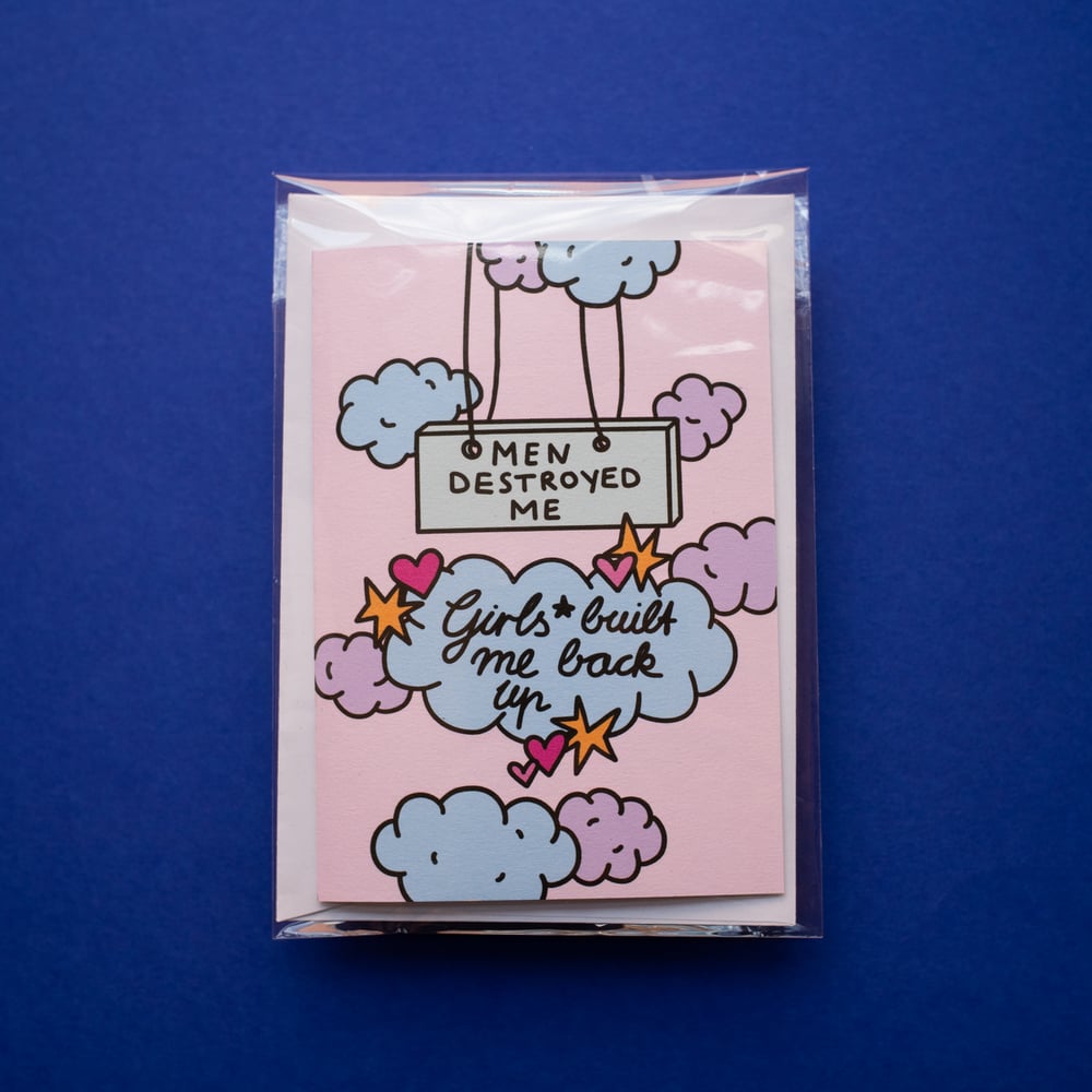 Image of girls* built me back up card