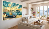 Image 5 of FIAT 600 Jolly "Destinazione Italia” Fine Art in stile vintage 