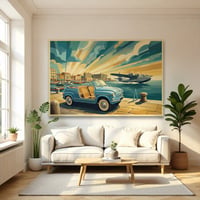 Image 6 of FIAT 600 Jolly "Destinazione Italia” Fine Art in stile vintage 
