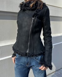 Image 1 of ITALIAN BLACK SHEEPSKIN JACKET