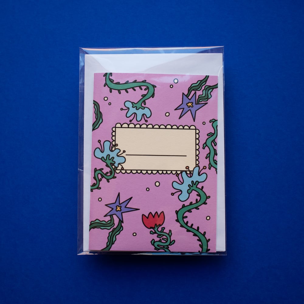Image of fancy plants card