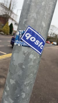Image 3 of Pack of 25 10x5cm Queen of the South Football/Ultras Stickers