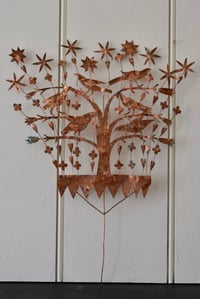 Image 1 of Folk tree with birds and stars