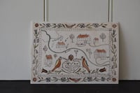 Image 1 of Folk map Giclée print 1