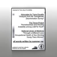 Image 2 of "Trans day of invisibility" + "What are we proud of?" pocket zine