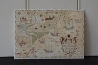 Image 1 of Folk map Giclée print 3