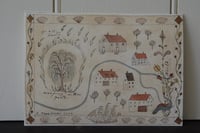Image 1 of Folk map Giclée print 6