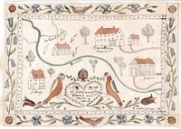 Image 2 of Folk map Giclée print 1