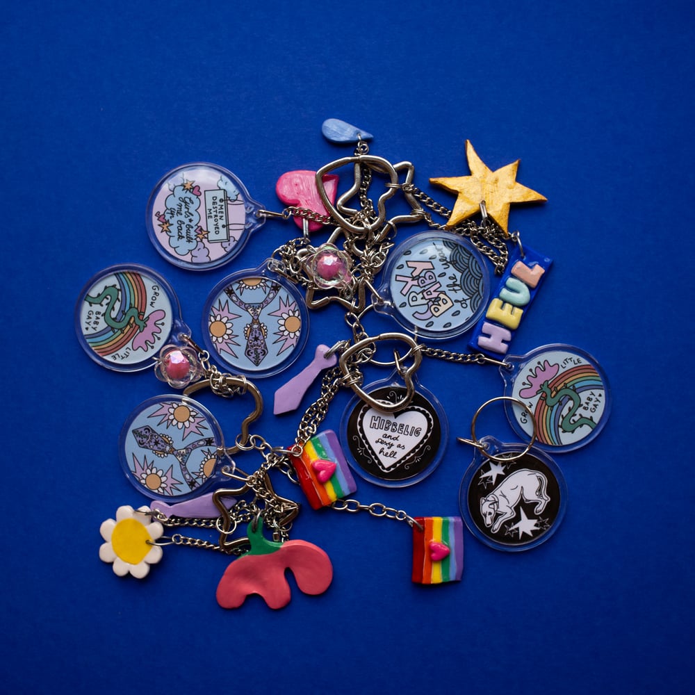Image of baby gay key chain