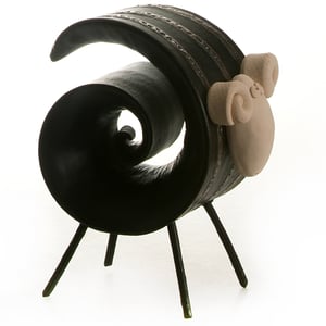 Image of Ram Ceramic Statue in Matte Colours