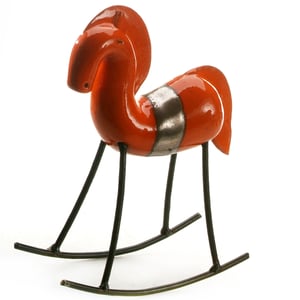 Image of Rocking Horse Sculpture for Home Deco | Various Colours