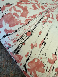 Image 4 of Hand Marbled paper Avant-garde Rosy Pink - one sheet available 