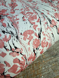 Image 3 of Hand Marbled paper Avant-garde Rosy Pink - one sheet available 