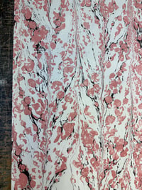 Image 8 of Hand Marbled paper Avant-garde Rosy Pink - one sheet available 