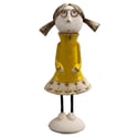 Handmade Ceramic Quirky Couple Figurines in Yellow | Home Decor