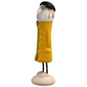 Handmade Ceramic Quirky Couple Figurines in Yellow | Home Decor
