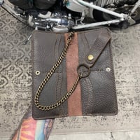 Image 2 of The WarHorse Nomad - Cow Hide/Chocolate/Brass