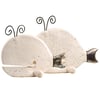 Spouting Large Whale Ceramic Sculpture in 2 Sizes & Various Colours