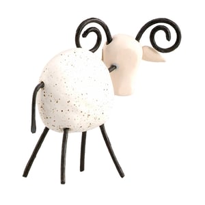 Image of Large Ram Figurine with Iron Horns and Legs in 4 Colours
