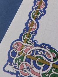 Image 4 of Manuscript Notepad - Gold metallic embellishments, 30 sheets of full colour original illumination