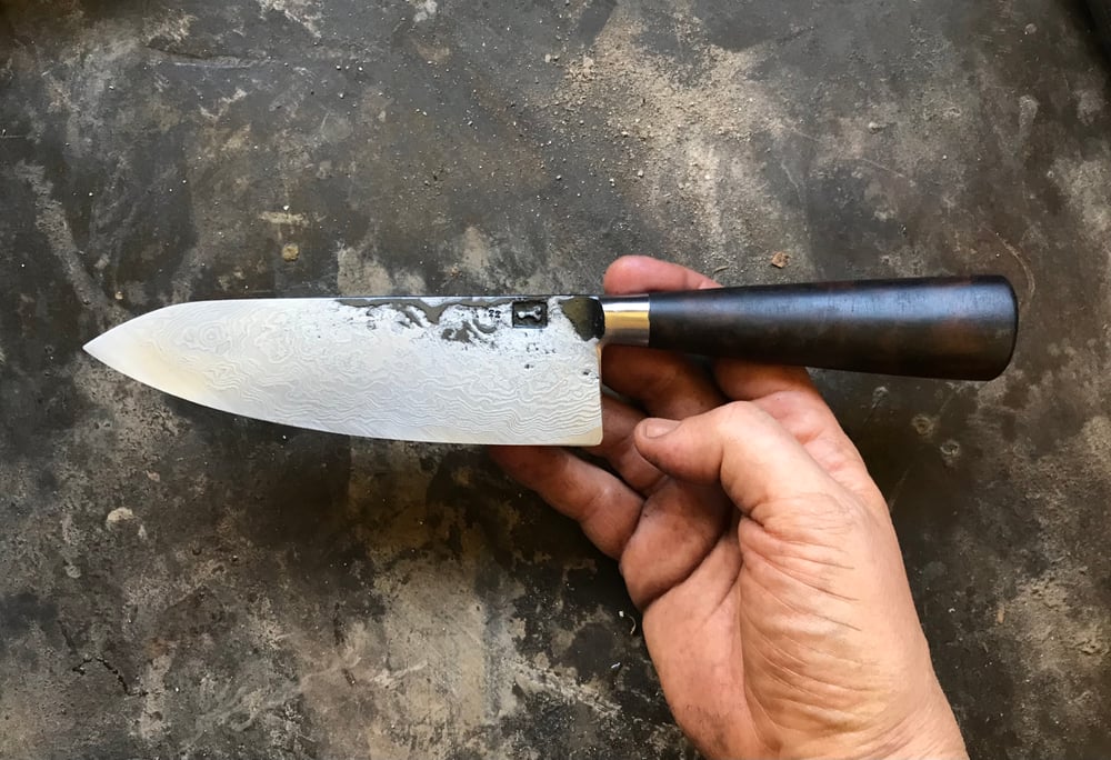 Image of damascus/walnut 22