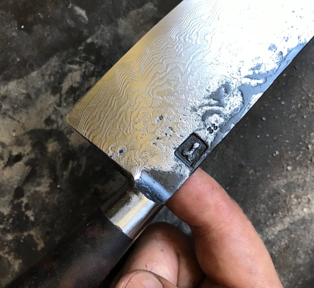 Image of damascus/walnut 22