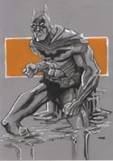Bat Man Drawing _ a4, full figure