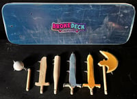 Image 5 of Original Block’em Pop’em WoodBots with weapon set of 6 (Special Edition)